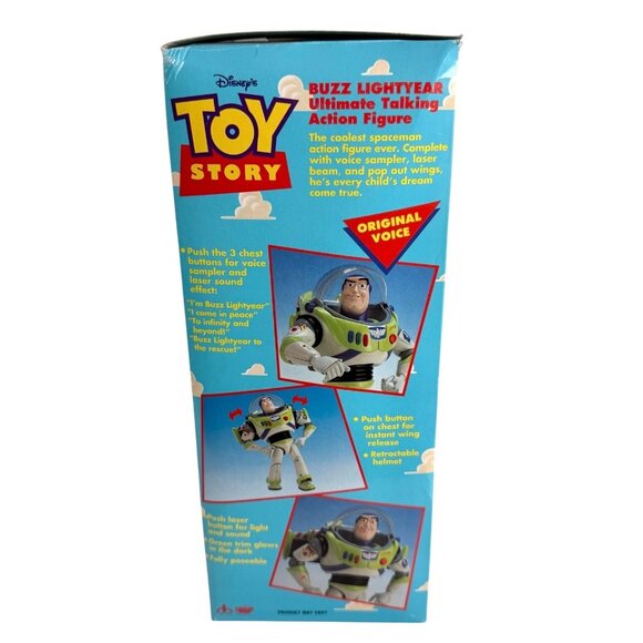 Disney Buzz Lightyear 12" Ultimate Talking Action Figure Think Way 62809 Tested - Picture 11 of 12